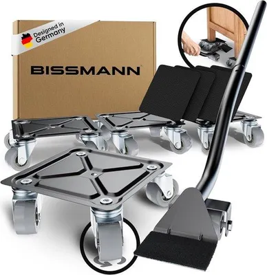 Productafbeelding van Meubelliftset - Stabiele meubellifter met transportrollers - 38 cm Polyurethanwielen - 600 kg draagvermogen