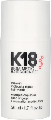 Obrázok produktu pre K18 Leave-In Molecular Repair Hair Mask bezoplachová starostlivosť pre veľmi suché a poškodené vlasy 50 ml