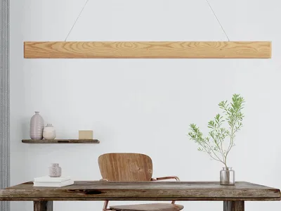 Obrázok produktu pre Drevený luster na lanku z masívneho dreva LED 22W / 1200 - WRL0121