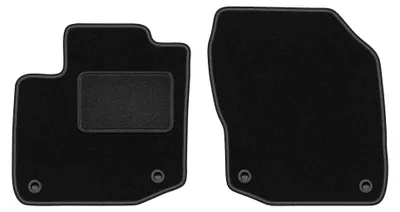 Image de Tapis avant en moquette pour Honda Civic IX 2012- (à hayon) – 2 pièces, noirs, sur mesure – Wielganizator LUX