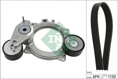 Produktbild von INA 529 0573 10 Keilrippenriemensatz für AUDI A4 B9 Avant (8W5, 8WD)