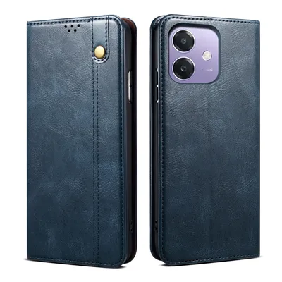 Produktbild von Hülle für Oppo A3 A3X 5G/4G Leder Brieftasche Schutzhülle mit Standfunktion Blau