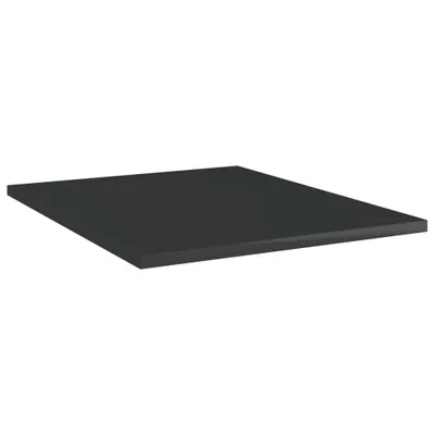 Zdjęcie produktu dla vidaXL Półki na książki 8 szt. Czarny wysoki połysk 40x50x1,5 cm