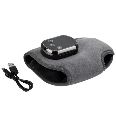 Produktbild von Elektrisches Fußmassagegerät Knöchelbandage, Beinmassagegerät mit 5 Heizstufen, 3 Vibrationsmodi, Wärmetherapie Massage, USB-C, abnehmbar