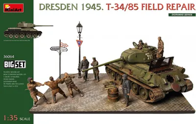 Produktbild von MINIART MA36064 Dresden 1945. T-34/85 Field Repair BIG SET