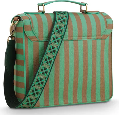 Image de Pip Studio sac à épaule bandoulière sac à main Frances Cross Body Bag Stripe Green multicolore