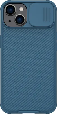 Image de Étui Nillkin CamShield Pro pour iPhone 14 Plus, étui robuste avec protection pour appareil photo, bleu