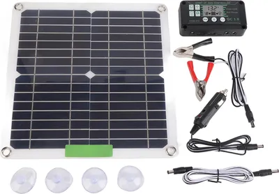 Produktbild von 200 W 12 V tragbares Solarpanel-Set monokristallin mit Controller für Radfahren, Bergsteigen, Wandern, Camping, 40 A
