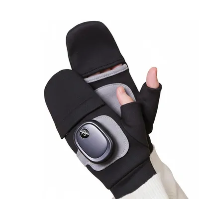Produktbild von Heizhandschuhe mit Akku,Wiederaufladbare Winterhandschuhe, Digitalanzeige, 3 Heizstufen, Wasserdicht Handschuhe