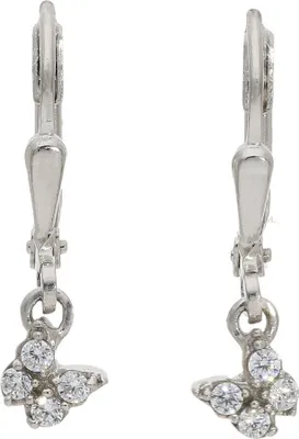 Produktbild von Ohrhänger Silber 925 Zirkonia Schmetterling JL22-06-0214 JuwelmaLux