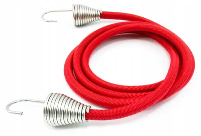 Produktbild von Expanderseil Gummiseil mit Haken 12mm 1m Rot zur Befestigung