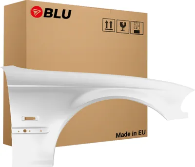 Produktbild von BLU Kotflügel Passend für BMW 3 E46 300 Rechts Weiss AlpinWeiss | 1998-2001 | Vorderseite Vorne | Lackiert | Einbaufertig