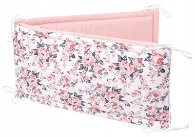 Obrázek produktu pro Jukki mantinel 180x30 cm do postýlky 120x60 – s úvazky – Roses