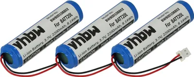 Produktbild von vhbw 3x Akku kompatibel mit Midland ER200, ER300 digital Radio (2200 mAh, 3,7 V, Li-Ion)
