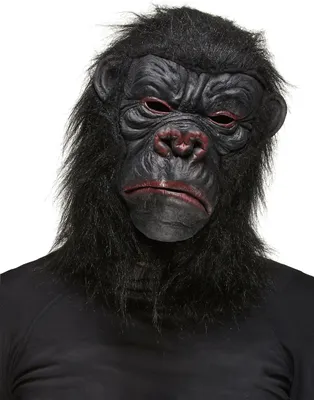 Image de Masque de singe gorille noir - taille unique
