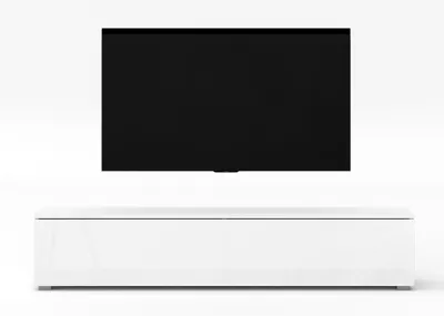 Produktbild von AX LIVING TV Board Loriano 180 cm Fernsehschrank weiß Matt/Hochglanz