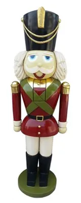 Image de Casse-Noisette 180cm Statue Soldat Statues Décoration Décoration Noël