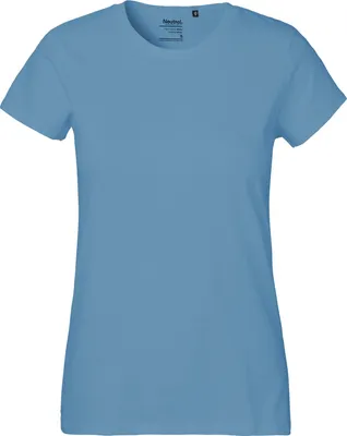 Immagine prodotto di Neutral O80001 | Maglietta classica da donna / 100% cotone equosolidale - Colore: Dusty Indigo - Taglia: M