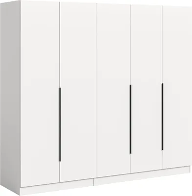 Zdjęcie produktu dla Kopenhagen szafa 5 drzwi białe.