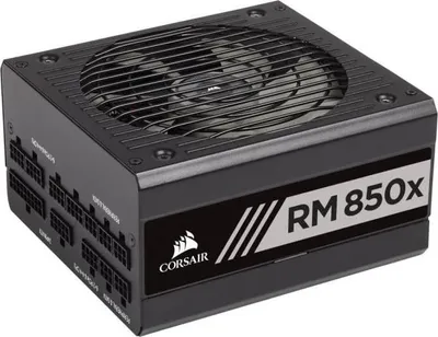 Zdjęcie produktu dla Zasilacz PC CORSAIR RM850x Shift, 850W, ATX 3.1, PCIe 5.1, Cybenetics GOLD, Modularny, 140mm wentylator z łożyskiem dynamicznym