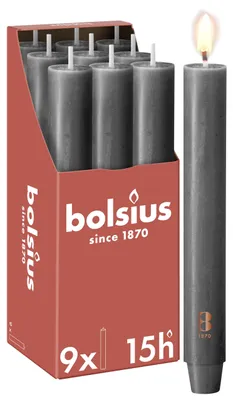 Obrázok produktu pre Bolsius stolová sviečka XL 230 30 búrkovo sivá