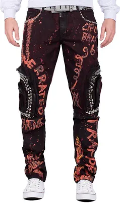 Produktbild von Cipo & Baxx Herren Jeans CD693 Bordeaux W31/L32