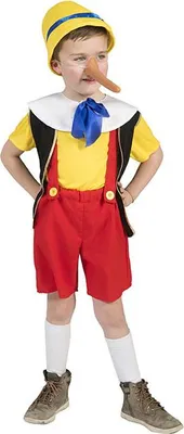 Produktbild von Kleiner Lügner Kostüm für Jungen rot-gelb - 116 (6-7 Jahre)