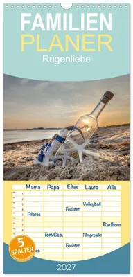 Produktbild von Familienplaner 2027 - Rügenliebe mit 5 Spalten (Wandkalender, 21 x 45 cm) CALVENDO