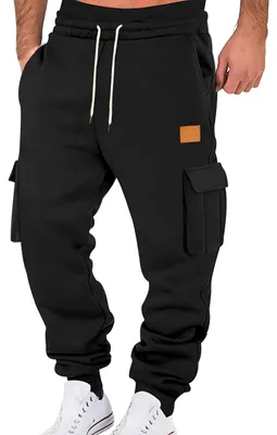 Image de Pantalon de jogging décontracté pour hommes, doublé en polaire