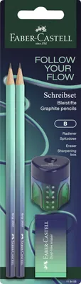 Obrázek produktu pro Sada tužek s temperováním a gumou FABER-CASTELL - Faber Castell
