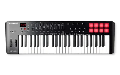Produktbild von M-AUDIO Oxygen 49 (MKV), 49 Schlüssel, Tasten, Drehregler, Schieber, USB, 490,2 mm, 264,1 mm, 83,3 mm