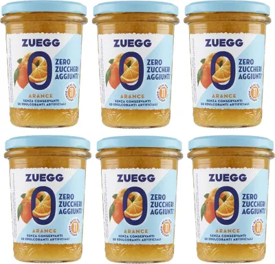 Produktbild von 6x Zuegg Arance Marmelade Orangen Konfitüre 100% Frucht Italien 250g