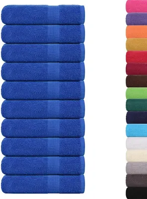 Immagine prodotto di vidaXL Asciugamani FROGN, 10 pezzi, blu, 50x100 cm, 360 g/m²