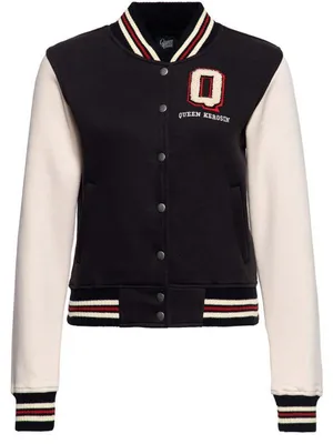 Produktbild von Queen Kerosin College Jacke - Blanko Black S