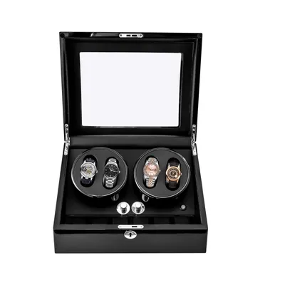 Produktbild von Watchwinder Watchwinder 4+6 hodinek Watchwinder krabička na hodinky dárek s tichým motorem Hodinky na displeji