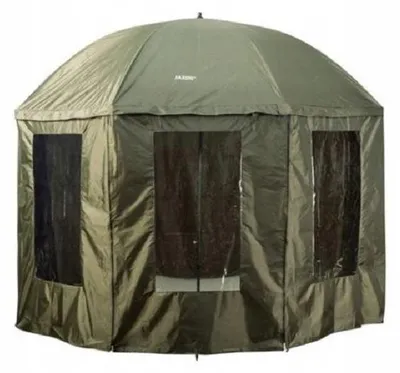 Produktbild von Angelschirm Jaxon 290FU mit kompletter Schutzhülle 245 cm grün