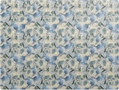 Produktbild von Aquarellblätter – Bodenschutzmatte – Rutschfest – Schutzmatte für Büro – Vinylmatte – Stuhlunterlage  – 120 x 90 cm