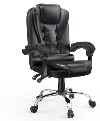 Obrázek produktu pro Ergonomická kancelářská židle - Herní židle - Židle - Kancelář - Kolečka - Černá