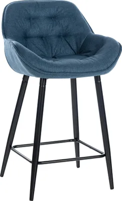 Produktbild von Barhocker HLO-CP260 Stoff blau