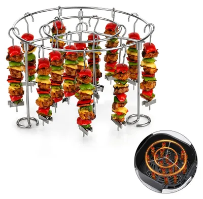 Airfryer-Grillrost mit 28 Spießen, 15,6 cm, Edelstahl