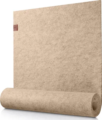 Produktbild von Moderner Tischläufer aus Filz, 150 cm, beige