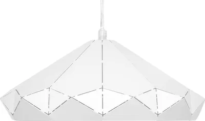 Obrázek produktu pro BELIANI Závěsná lampa bílý kovový odstín ve tvaru květu, geometrický design, perforovaný vzor, ​​Shabby Chic, vintage styl