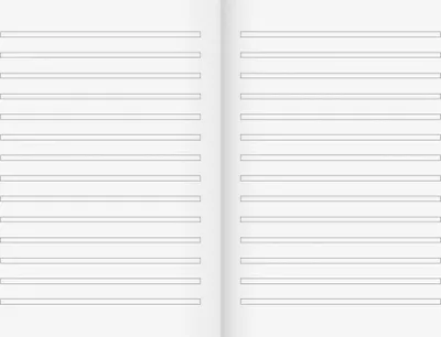 Productafbeelding van 25X BRUNNEN 104570302, Premium schrijfblok Vivendi, A5, 16 vellen / 32 pagina's, regelafstand 3, blauw