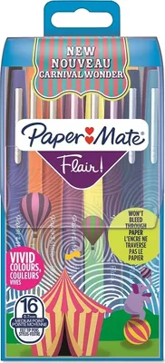 Produktbild von 1x16 Paper Mate Flair Filzstifte Carnival Wonder M