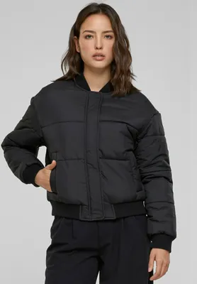 Produktbild von Urban Classics - Damen Puffer Blouson - BLACK - 5XL