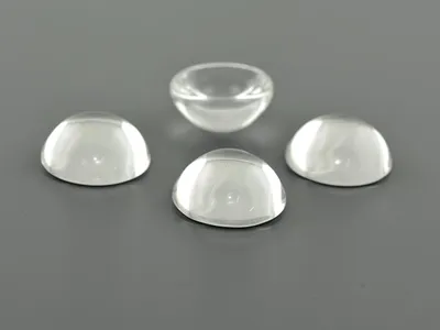 Produktbild von Vintageparts 6 Cabochons Glas klar, 16 mm