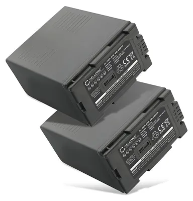 Image de subtel 2x Batterie pour Appareil photo Compatible avec Panasonic NV-GX7, AG-AC90, HDC-Z10000, CGA-D54 - (5400mAh, 7.4V)