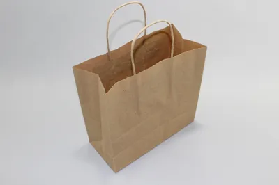 Produktbild von Papiertragetaschen Braun 18x8x22cm (50 Stück)