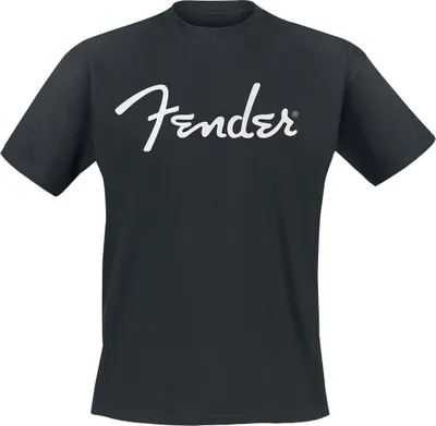 Produktbild von Fender T-Shirt Herren Classic Logo schwarz Band-Merch, Bands 100% Baumwolle S