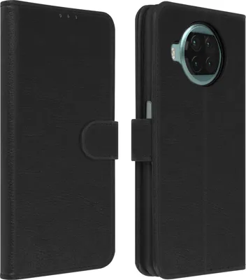Produktbild von Avizar, Flip Cover Geldbörse, Klappetui Kunstleder für Xiaomi Mi 10T Lite, Schwarz